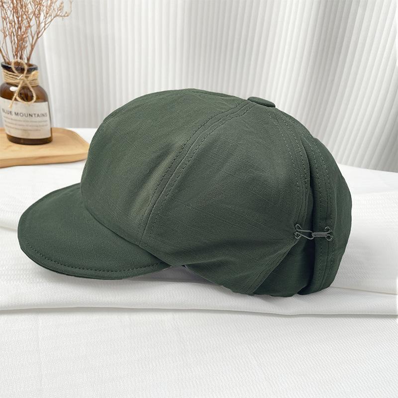 Шляпа Advance Женская Большой Обхват Головы Делает Лицо Маленьким Японская Художественная Шляпа Ретро Простая Универсальная Облачная Беретка