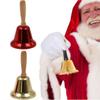 Wooden Handle Copper Christmas Bell