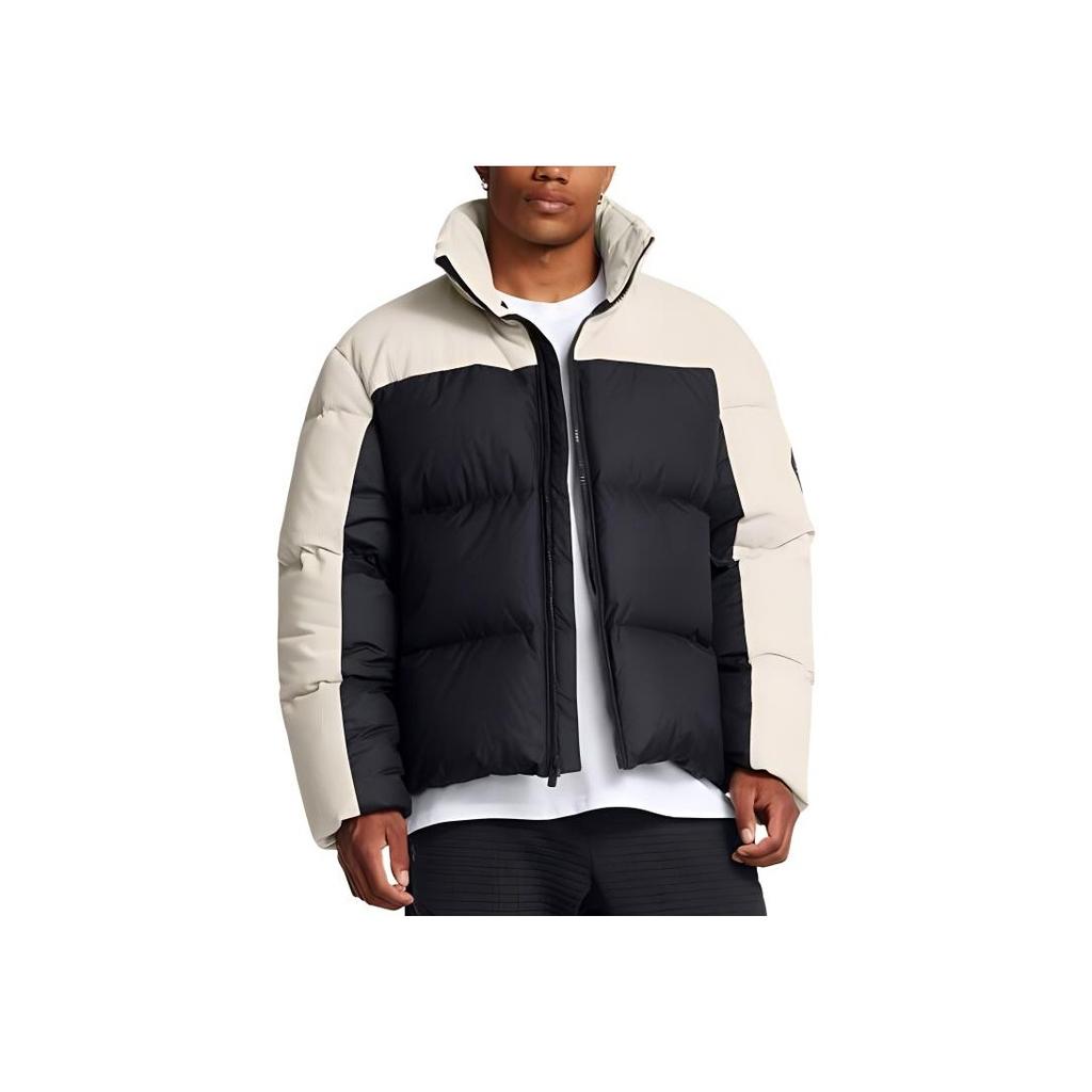 Under Armour UA Limitless Training Series Stand Collar Warm Comfortable Puffer Jacket Men Jacket Summit-White 1384653-111