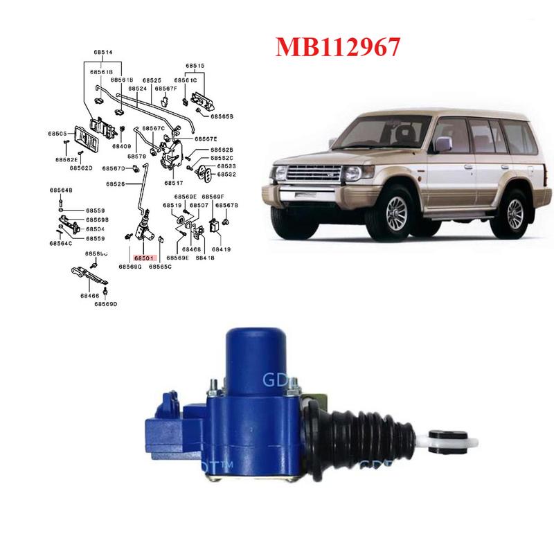 1 Pcs Rear Door Lock for Pajero V20 MB112967 TAIL Door Actuator for Montero V30 Tailgate Actuator for Shogun V40 2nd Generation