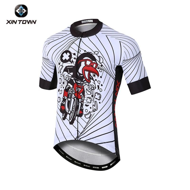 Mens Cycling Jersey Shorts Set Quick-Dry Breathable Bike Apparel Road Mountain Riding