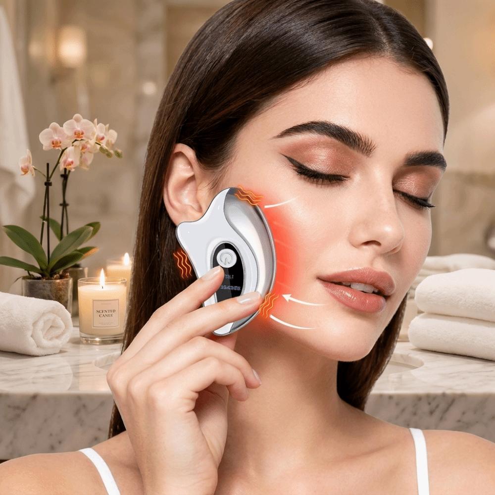 Lift Tighten Electric Gua Sha Massager Double Chin Facial Lift Gua Sha Board Body Care