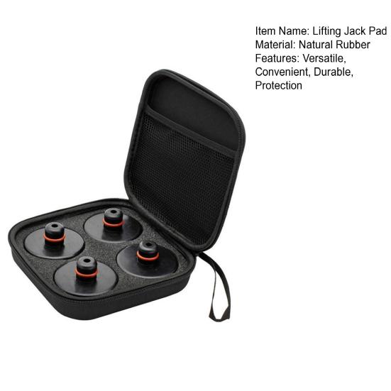 Подъемный домкрат, 4 шт., с футляром для хранения, противоударный напольный подъемный адаптер, резиновое кольцо для Tesla Model 3/Y/S/X