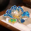 Elegant Peony Flower Pearl Brooches Pins For Women Girls Exquisite  Shirt Dress Backpack Suits Hat Pins Corsage Gifts