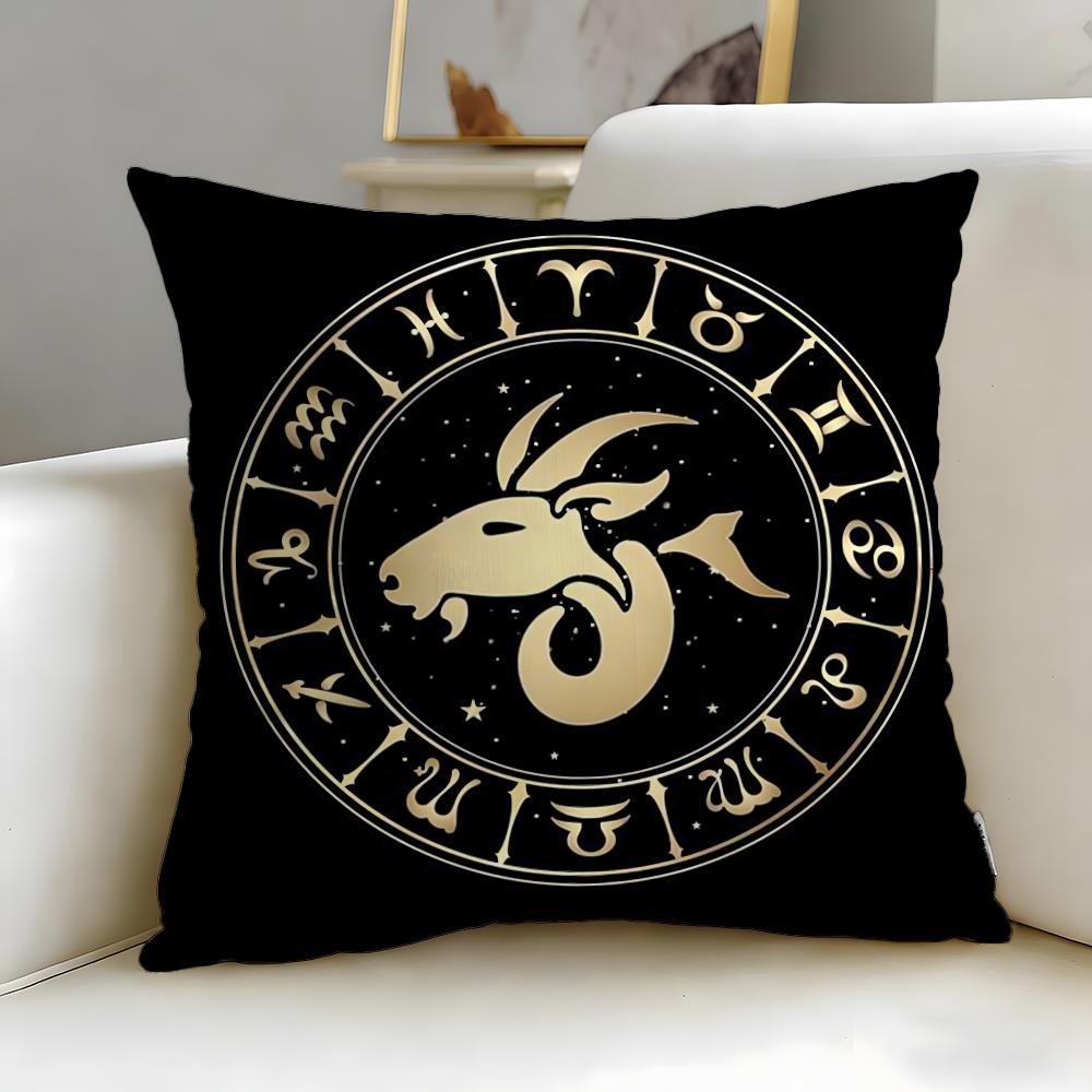 Классическая тема 'Двенадцать созвездий' Чехол на подушку Мягкий и легко стирающийся Наволочка – Универсальный для дивана, кровати, путешествий и офиса