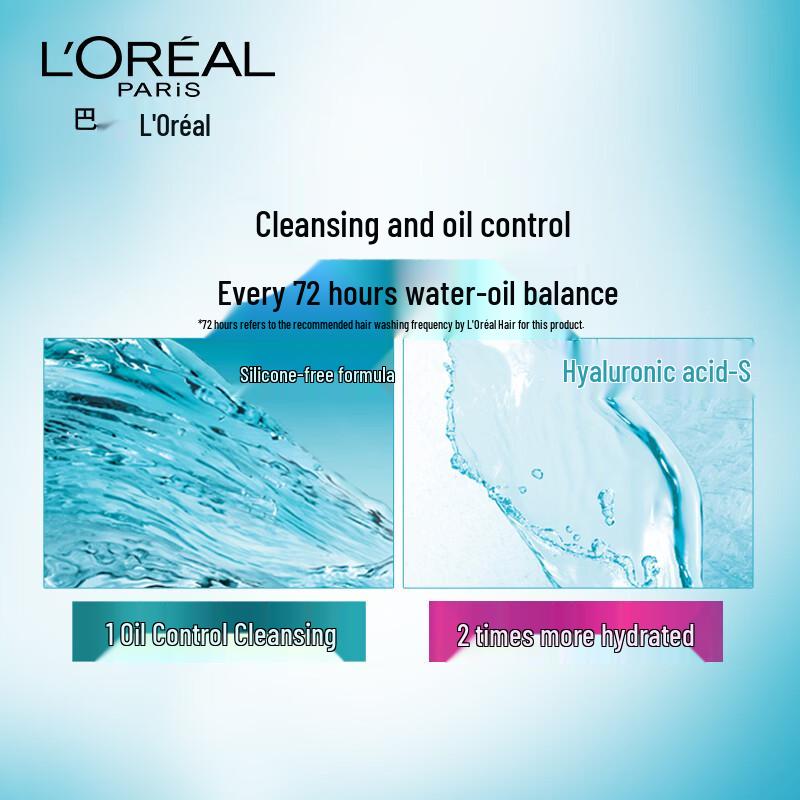 L'Oréal Шампунь против перхоти с гиалуроновой кислотой, двойная упаковка