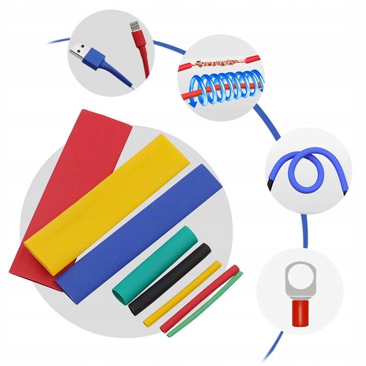 Heat Shrink Tubing Set 5 Colors / 8 Sizes 328Pcs.
