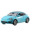 1/32 Игрушечная машинка Volkswagen Beatle Металлическая модель автомобиля Литая под давлением Имитация Игрушечные транспортные средства Модель автомобиля Звук Свет Миниатюрный масштаб Подарок
