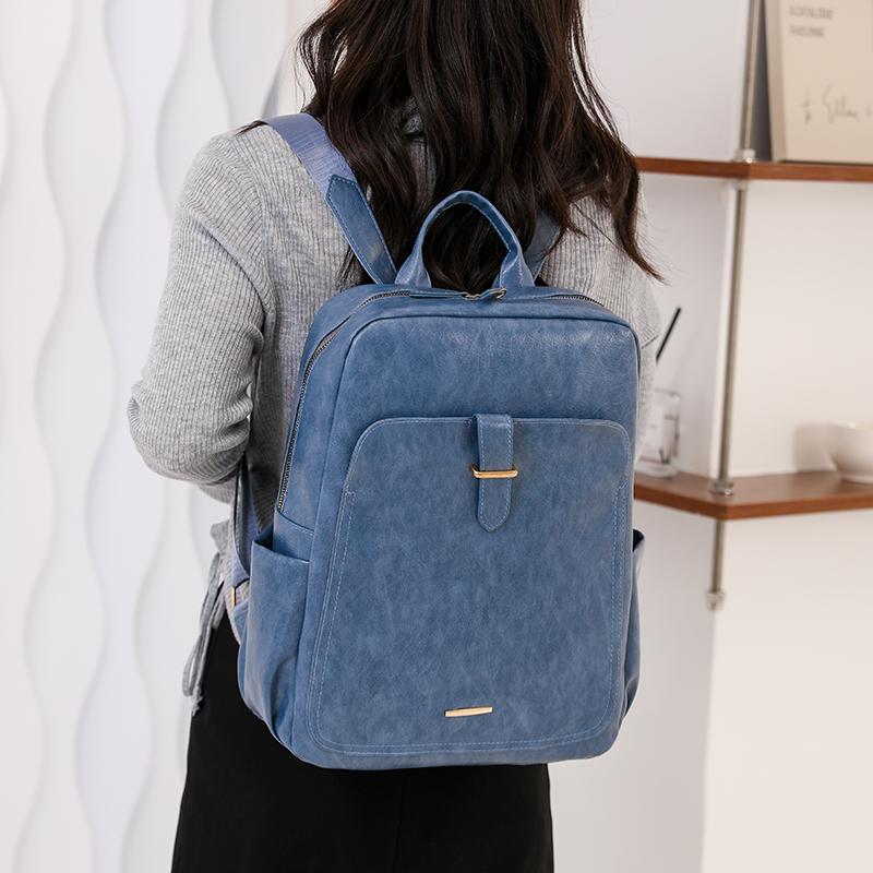 Винтажный большой вместительный женский рюкзак из искусственной кожи 2023, роскошная дизайнерская сумка для ноутбука, рюкзаки для девочек-подростков, сумка через плечо Mochila