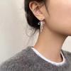 Модные серебряные серьги-капли с бантом из ленты для женщин и девочек в корейском стиле, серьги с имитацией жемчуга, свадебные украшения, подарки
