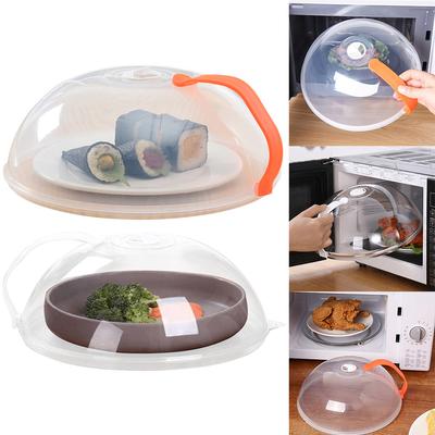 Прозрачная крышка от брызг для микроволновой печи Saft Plastic 10 дюймов Крышка для тарелки в микроволновой печи Защита от брызг Крышка подходит для тарелок и мисок