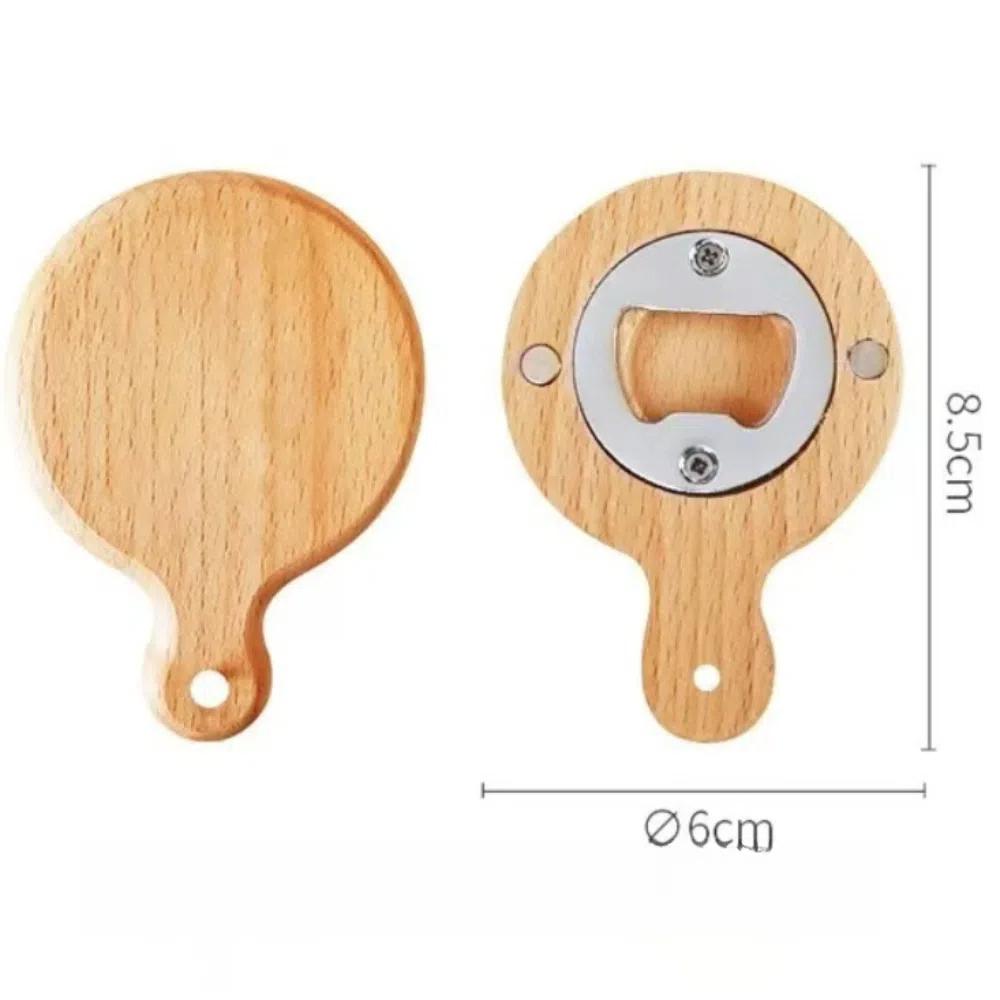 Magnetic Bottle Openers Square Round Beer Bottle Opener Portable Beer Opener  for Home Kitchen Bar