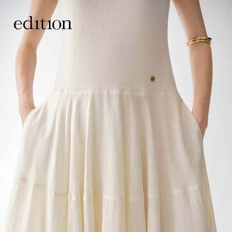 Издание Женское Элегантное Вязаное Лоскутное А-силуэта Длинное Платье