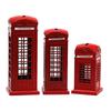 Piggy Bank Tabletop Decorations Figure Home Decor Statue Telephone Booth Figurine Souvenir Gift Money Saving Box for Kids