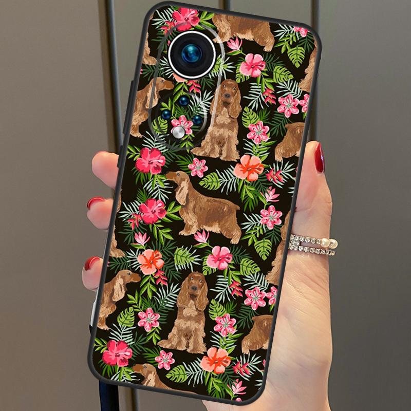 English Cocker Spaniel Dog Case For Honor X8b X9b 90 70 50 Magic 5 Pro Magic 6 Lite X6 X7 X8 X9 X6a X7a X8a X9a Cover