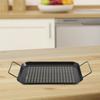 Grill Pan Basket BBQ Grilling Plate Cookware Metal Skillet Tray for Camping