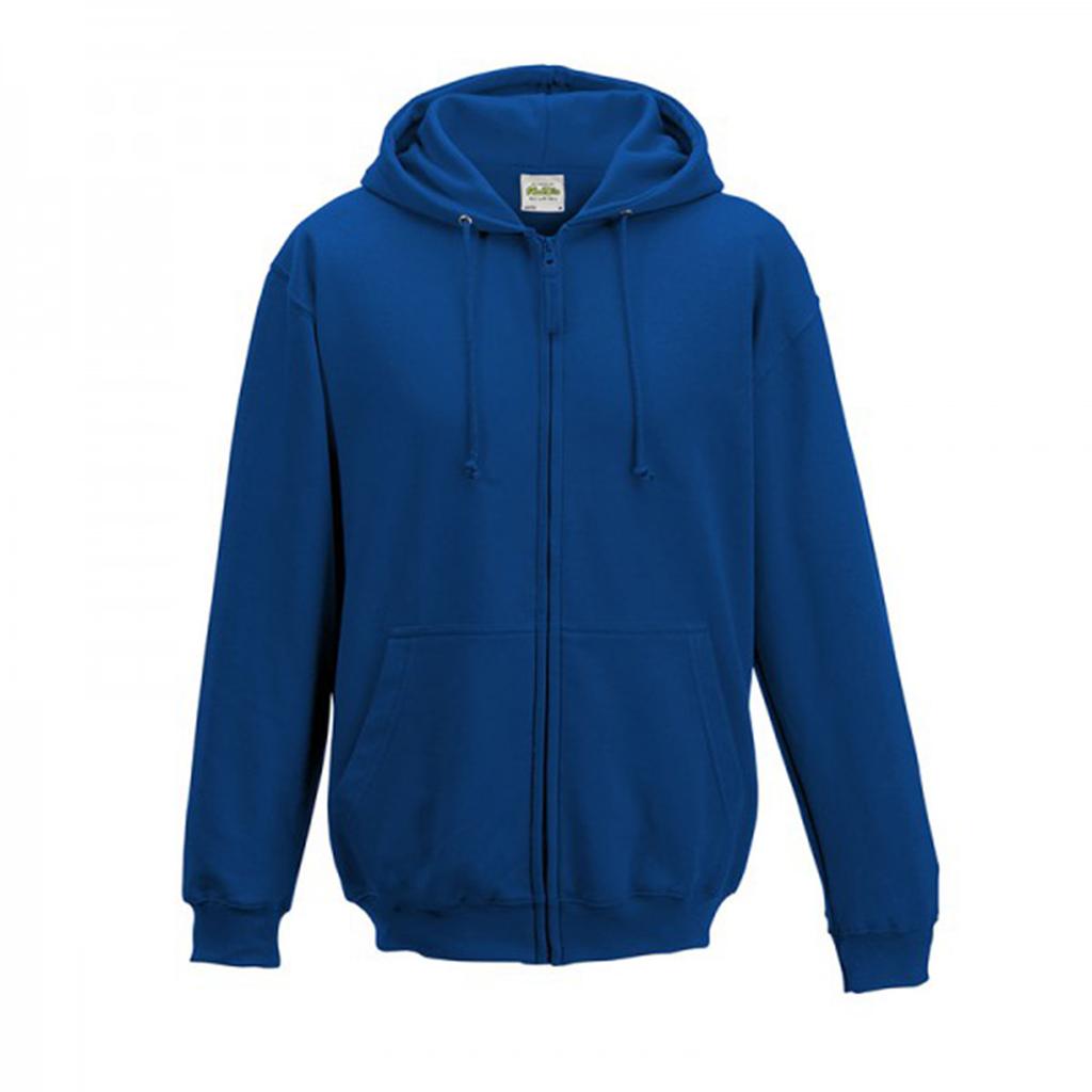 Awdis Plain Mens Hooded Full Zip Hoodie / Zoodie