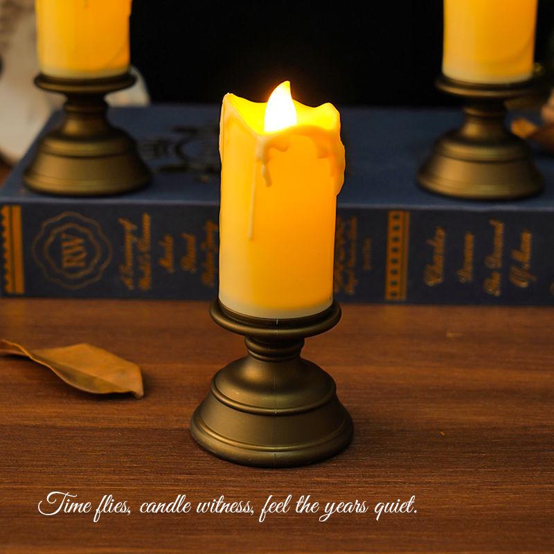 Ретро Электронная Свеча для Атмосферы в Спальне, Квест-Комнат, Свадеб и Мероприятий