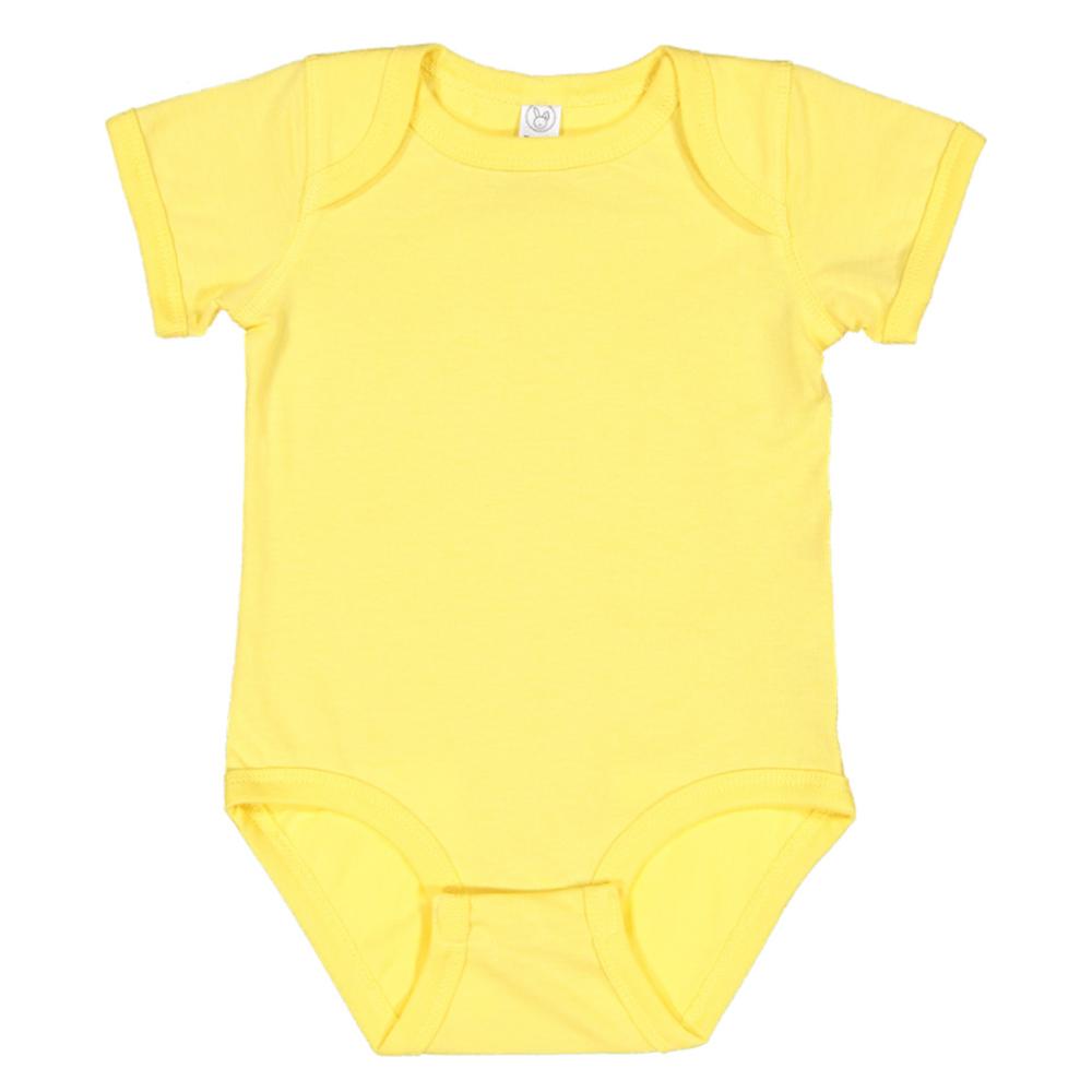 Rabbit Skins Baby Fine Jersey Short-Sleeved Bodysuit