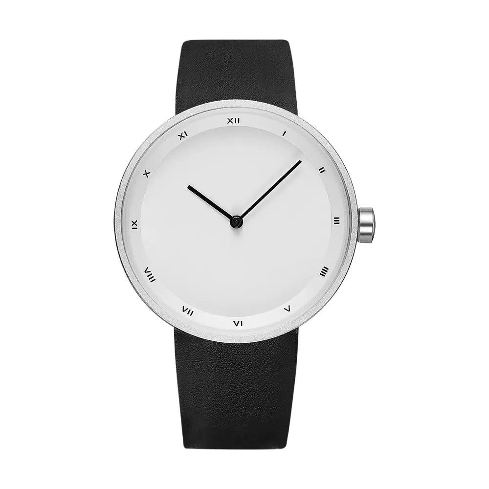 Watches Mens Minimalist Style Simple Fashion Quartz Wristwatches PU Strap Waterproof Student Clock Relogios Masculino