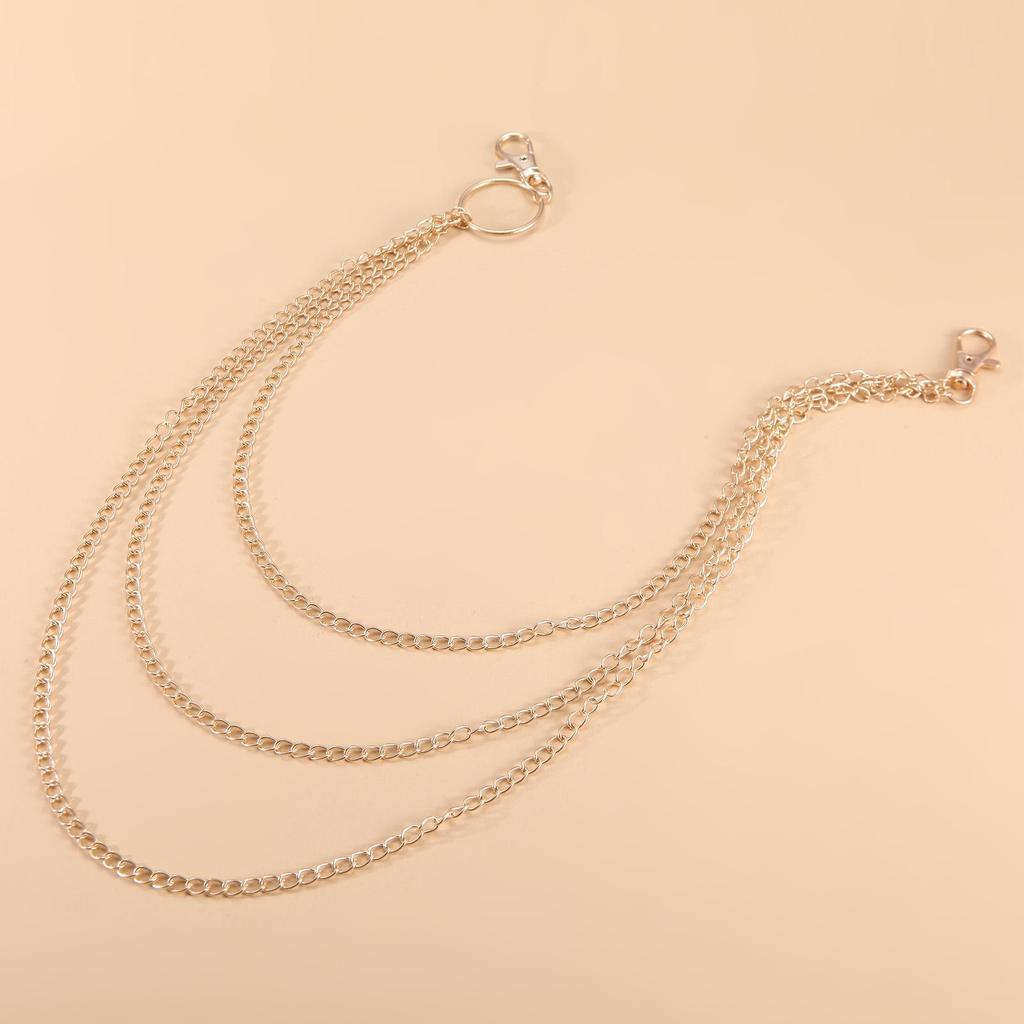 Европейская и американская хип-хоп панк модная цепочка на тело - трендовая цепочка на талию и брюки