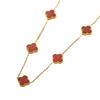 Ожерелье с четырехлистным клевером Lucky 18K, двухстороннее модное ожерелье New Temperament Hundred для женщин