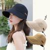 Women's Sunscreen UV Protection Hat Fisherman Cap Sun Hat Portable Foldable Wide Brim Sun Bucket Hats Summer Adjustable