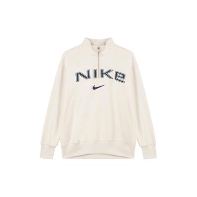 Спортивная одежда Phoenix Флис Логотип FW24 Повседневная спортивная куртка-пуловер с длинным рукавом Женские куртки Бело-кремовый FV7680-104