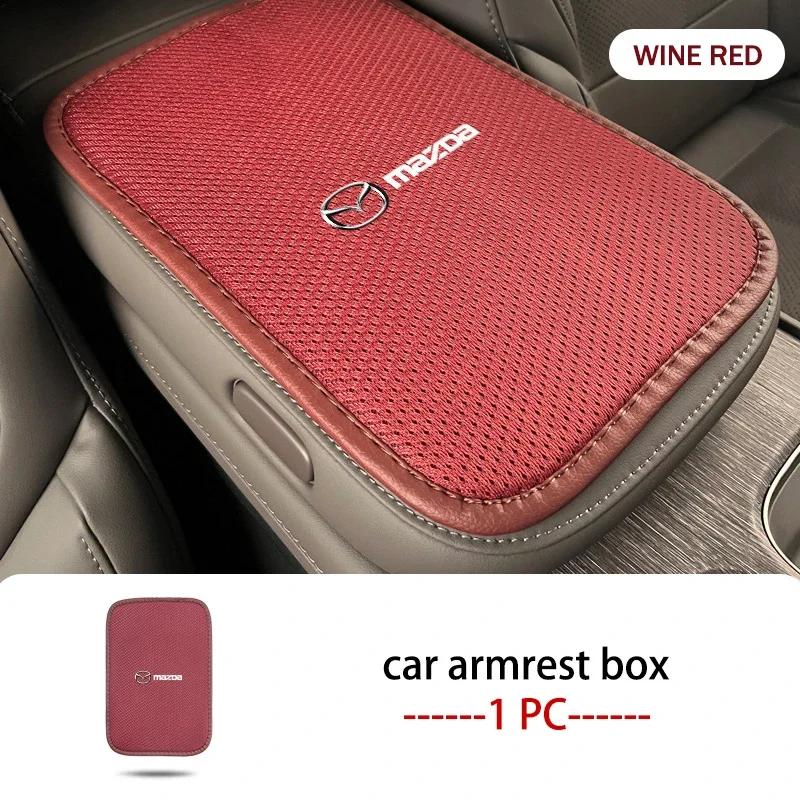 2025 Hot Car Armrest Box Protector Pad Central Console Cushion Cover For Mazda Atenza Demio CX3 CX5 CX7 CX30 MX3 MX5 Speed MPE M