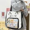 Сумка на молнии Kawaii Cat Itabag Idol Merchandise Storage Fashion Backpacks Transparent Pocket Gift