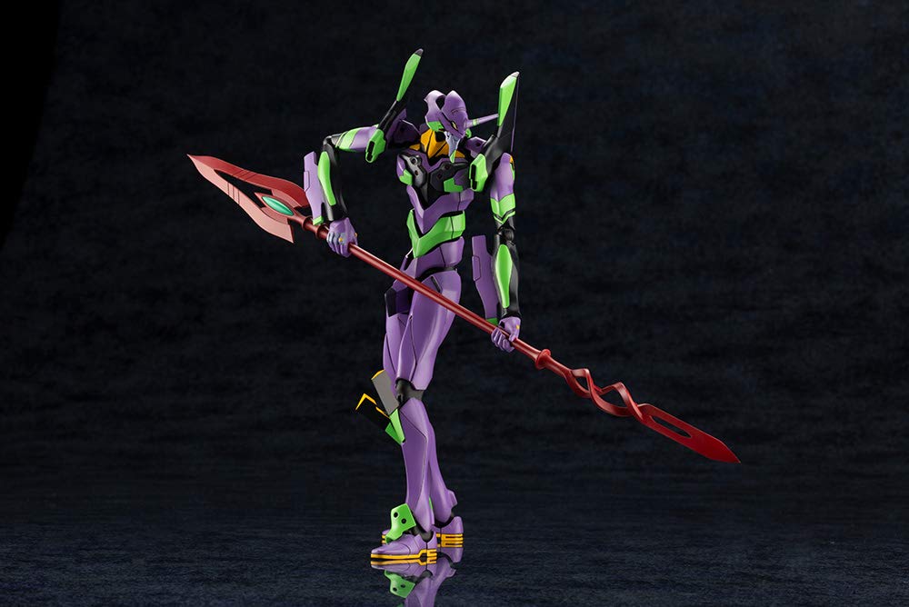 Kotobukiya Shin Evangelion Movie Version Evangelion Unit 01 с копьем Кассия Высота 190 мм Масштаб пластиковой модели Цвет литья KP618X приблизительно. 1/400