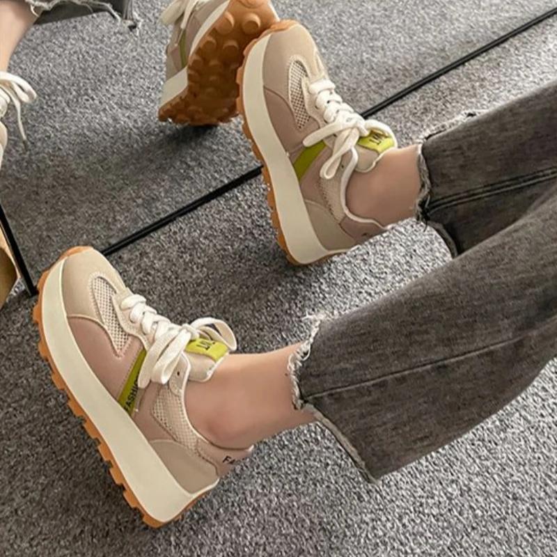 Женская обувь, спортивные кроссовки на шнуровке, спортивная сетчатая дышащая обувь для женщин, дизайнерская, роскошная, корейская, новое поступление 2024 года, повседневная, H