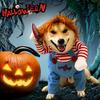 Disfraz de perro de muñeca mortal para mascotas, divertido disfraz de Halloween Chucky, lindo disfraz de fiesta, disfraz de cosplay para perros peque