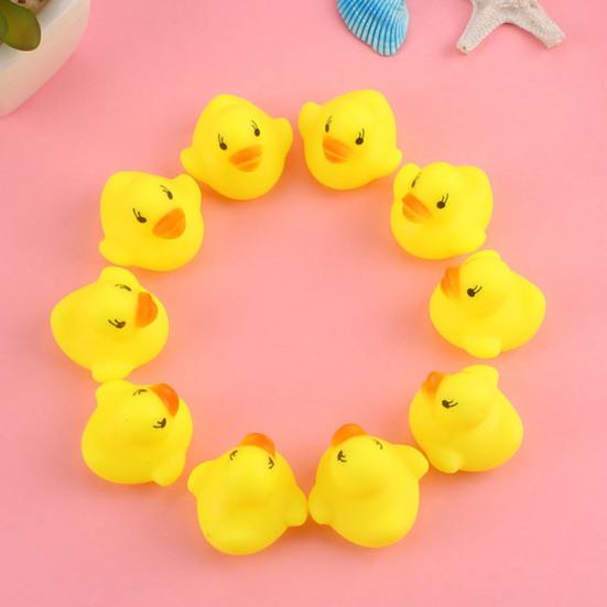5Pcs Bath Toy Squeaky Duck Baby Water Toy Compact Children Hearing Development Toy for Home Bathroom
