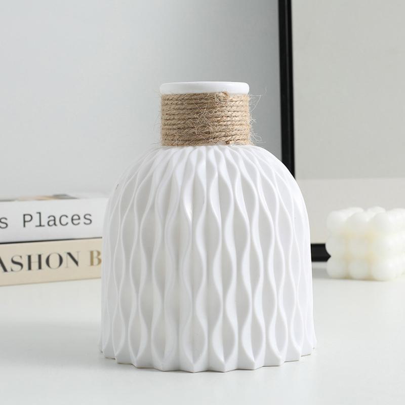 1 шт. пластиковая ваза с водной рябью, волнистый цветочный горшок, композиция в современном скандинавском стиле для дома, гостиной, рабочего стола, украшение