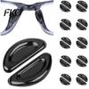 Non-slip Glasses Nose Pads 25 Pairs with Adhesive Backing, Anti-Slip Stick-on Eyeglasses Anti-slip Silicone Grips, D-Shape Cushions for Sunglasses