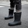 Модная мужская водонепроницаемая обувь для воды, нескользящие резиновые сапоги средней высоты, корейская версия, водонепроницаемая обувь для дождя, новые короткие сапоги