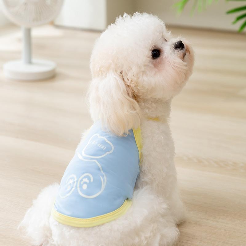 Spring and Summer New Dog Clothes Cute Luminous Bear Sunscreen Cool Suspender Teddy Small Dog Pet Clothing