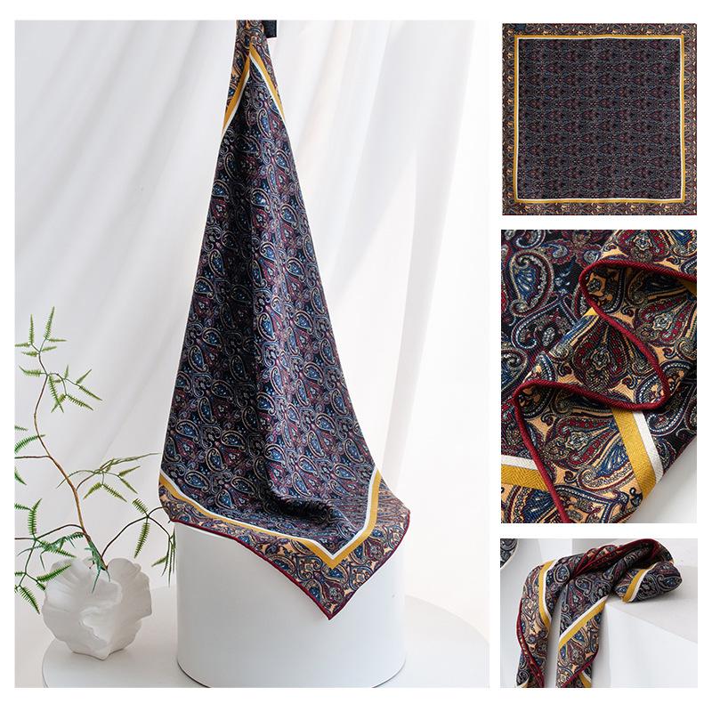 Women's Versatile Autumn Silk Wool Double-Sided Scarf Shawl