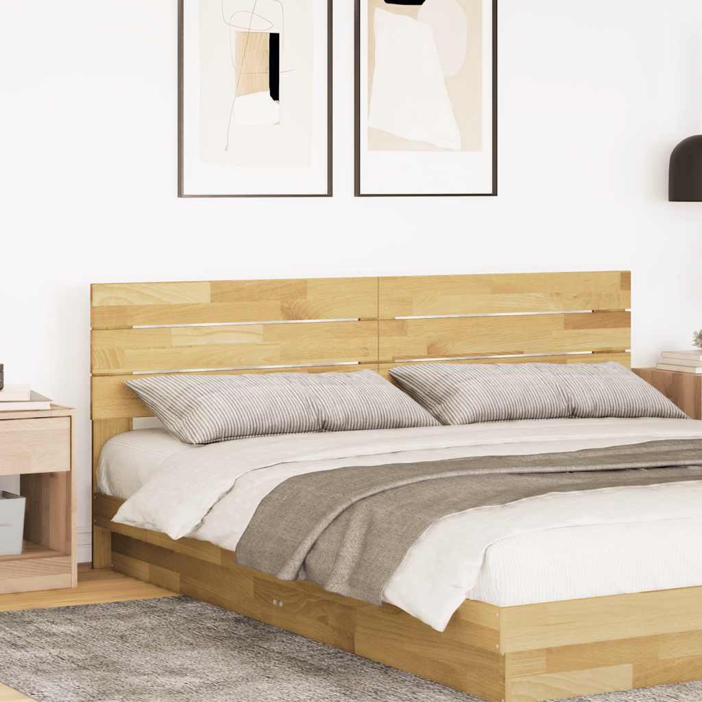 Zagłówek 180 Cm Drewno Lite Dąb