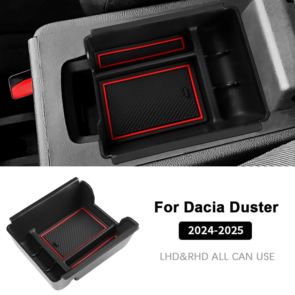 For Dacia Duster 3 2024 2025 2026 Car Center Console Armrest Storage Organizer Box Auto Dacia Duster 3 2025 Accessories