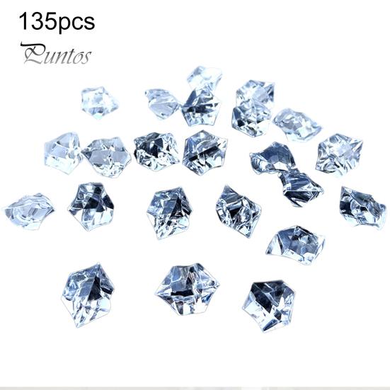 1 упаковка, сверкающий акриловый наполнитель для аквариума с драгоценными камнями, яркие полированные реалистичные наполнители для ваз неправильной формы, искусственные ледяные камни