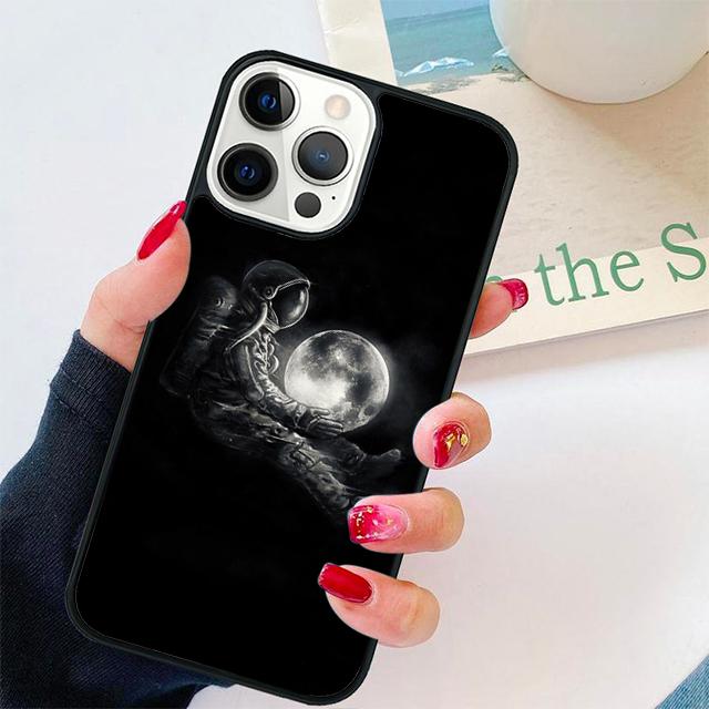 Иллюстрация Космонавта Чехол-Ракушка Для iPhone 17 Air 15 16 14 13 12 Pro Max 11 Pro Max Plus Чехол для Телефона