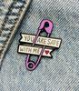 New Enamel Pin Paper Clip with Saying You Are Safe with Me Metal Pin Gift Birthday 1 Piece