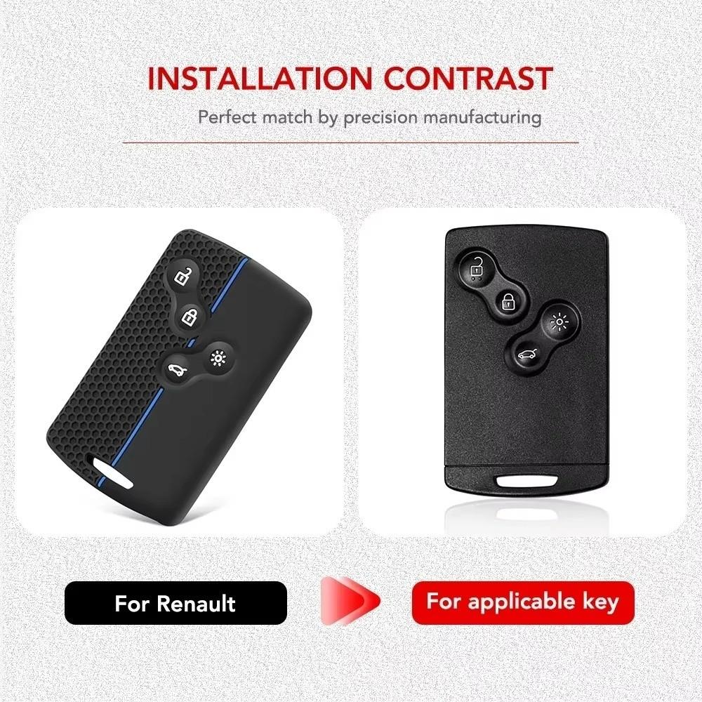 Car Key Case for Renault Duster Captur Clio Logan Megane 1 2 3 Koleos Scenic Nema Fluence Zoe