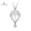 Balloon Pearl Cage Pendant,pearl Cage Pendant,sterling Silver Pearl Cage Pendant
