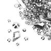 MollyNails Silver Nail Art Rhinestones Mix 150 Pcs