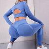 High-Waisted Seamless Cutout Yoga Leggings for Women - Butt-Lifting Smile Design, Stylish European & American Sports Pants