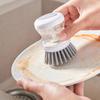 Щетка для мытья посуды с дозатором мыла, кухонная щетка для чистки посуды, кастрюль, сковородок, раковин, 1 щетка-дозатор для мыла, черный/прозрачный/белый