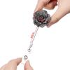 Unisex Stationery Retractable Lanyards ID Name Card Key Ring Badges Holder Rose Shape Badge Reel